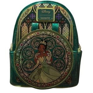 Loungefly Stained Glass Tiana Disney Princess Backpack